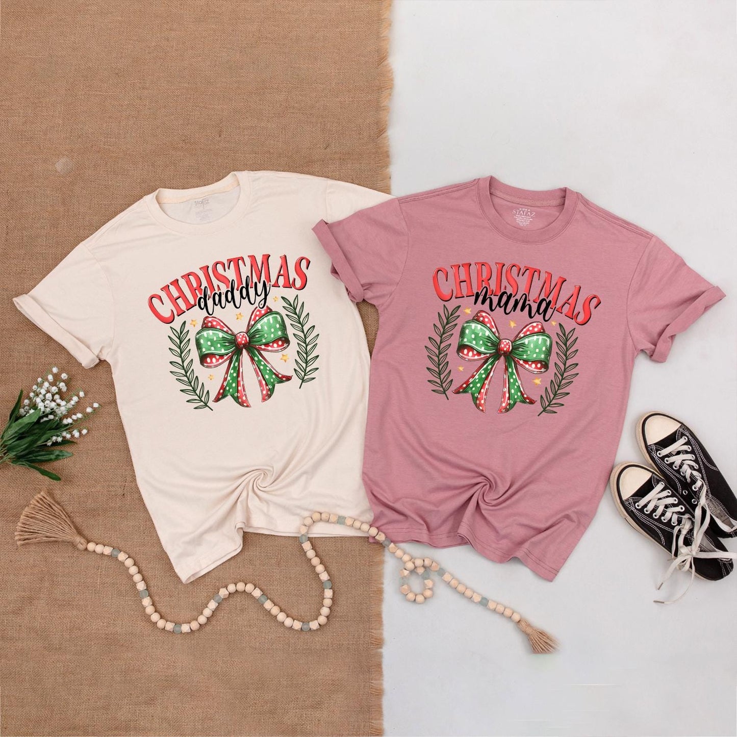 Matching Christmas Mom & Baby Outfits, Perfect Baby Shower Gift