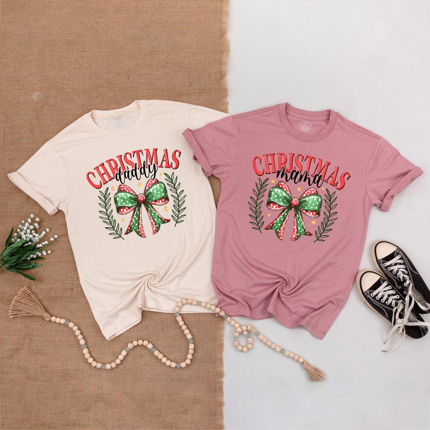 Matching Christmas Mom & Baby Outfits, Perfect Baby Shower Gift