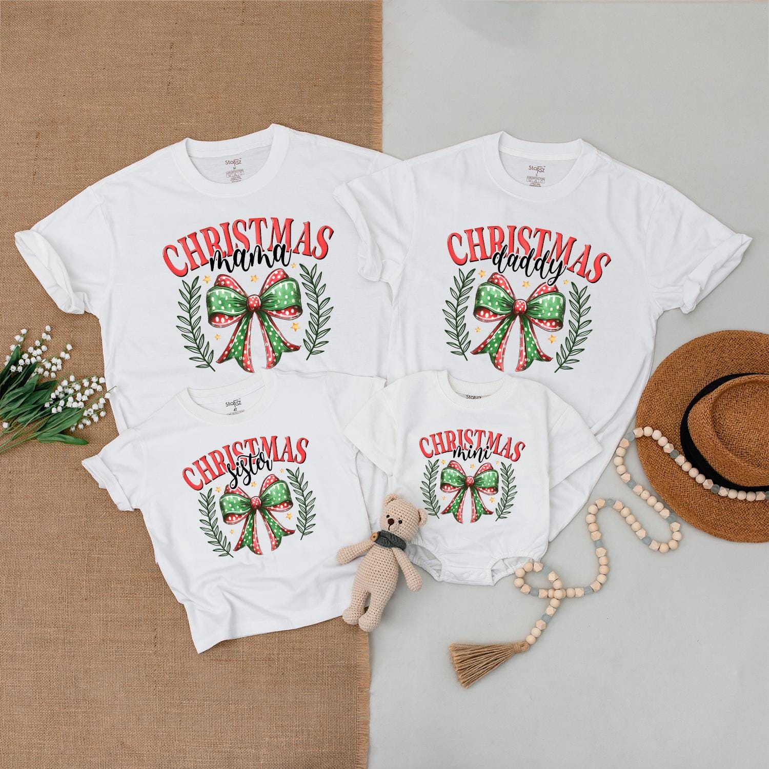 Matching Christmas Mom & Baby Outfits, Perfect Baby Shower Gift
