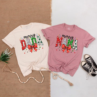 Mama and Mini Holiday Outfits: Matching Christmas Shirts for Family