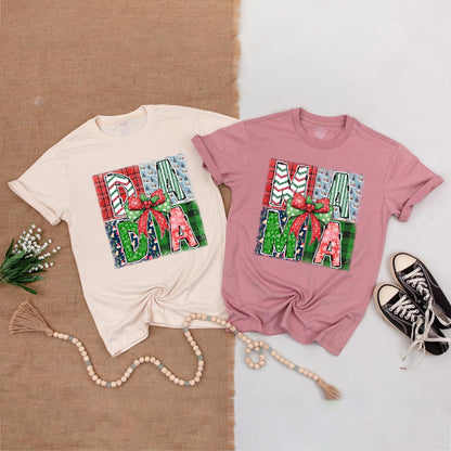 Holiday Mama & Mini Matching Outfits: Personalized Family Tees  