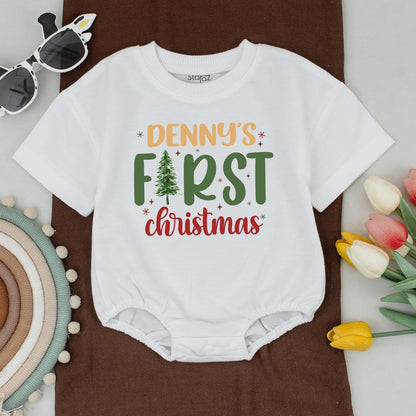 Festive First Christmas Family Outfit - Personalized T-Shirts Set