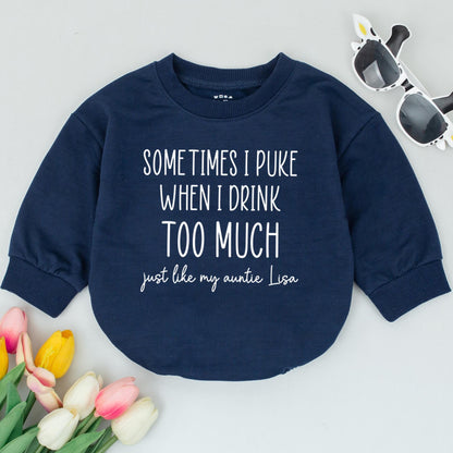 Personalized Baby Romper: Funny Pregnancy Reveal & Newborn Gift