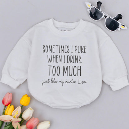 Personalized Baby Romper: Funny Pregnancy Reveal & Newborn Gift