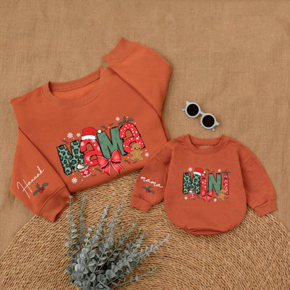 Matching Christmas Sweatshirts for Mom and Child – Festive Family Look