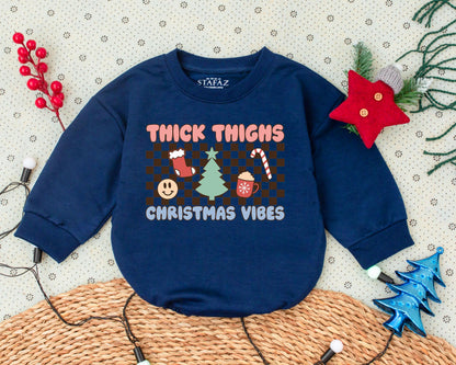 Vintage Christmas Romper: First Holiday Toddler Outfit & Gift