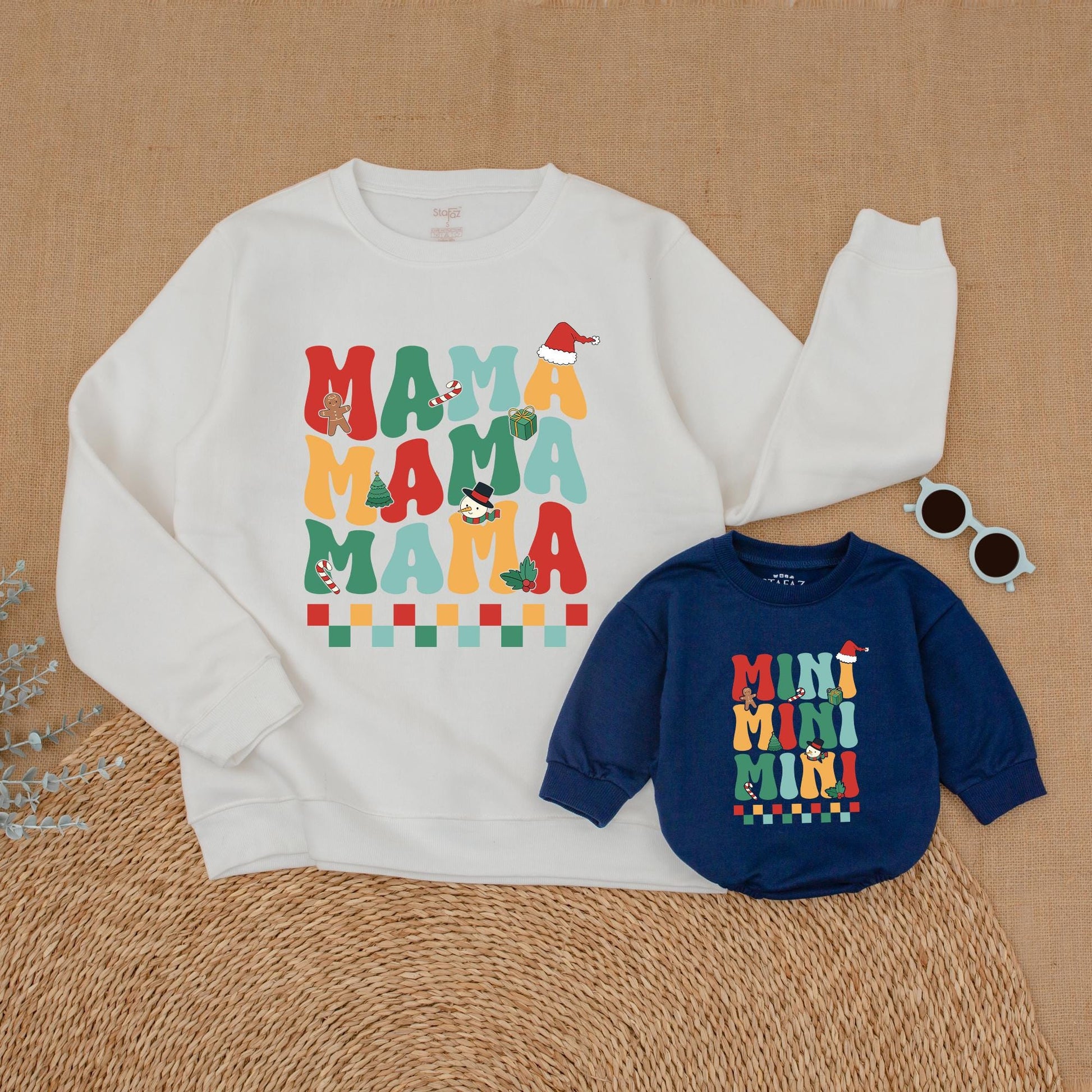 Matching Christmas Sweatshirts for Mommy, Mini, & Family Outfits