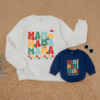 Matching Christmas Sweatshirts for Mommy, Mini, & Family Outfits