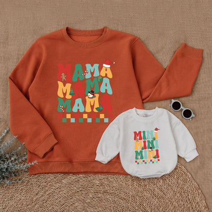 Matching Christmas Sweatshirts for Mommy, Mini, & Family Outfits