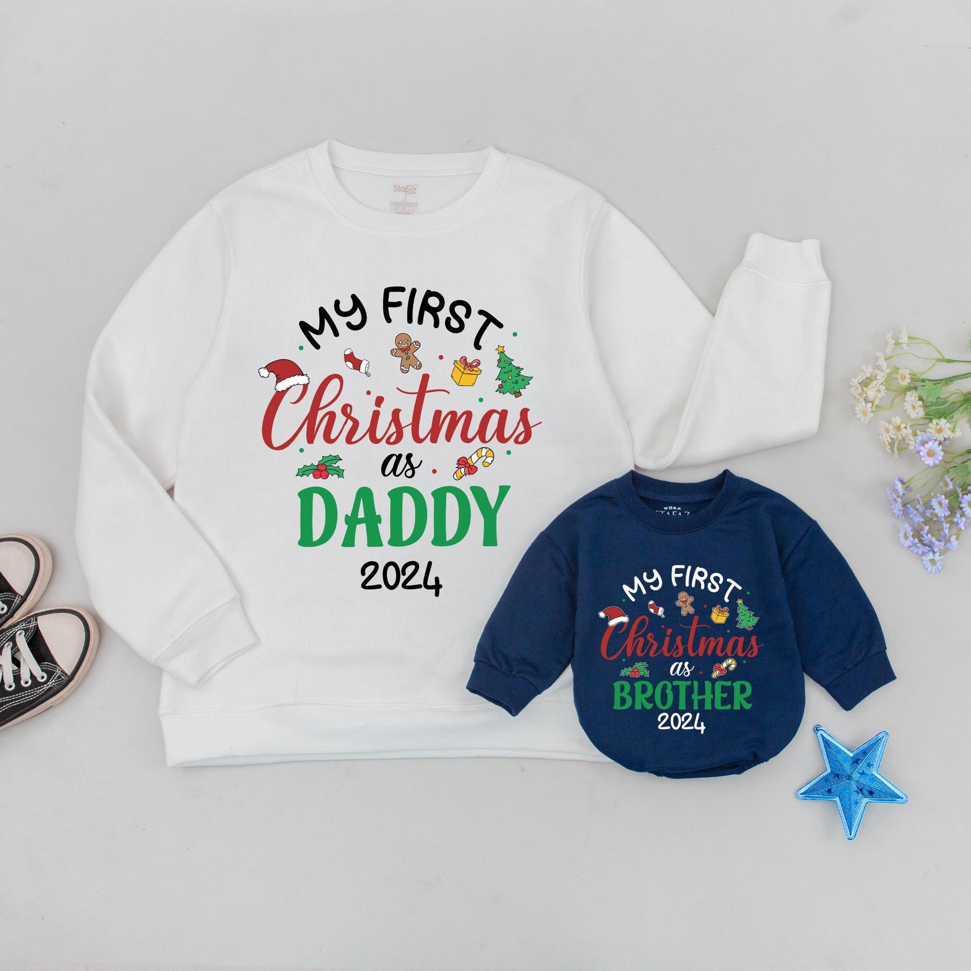 Festive Family Sweaters: Mommy & Me, First Xmas as Parents Gift