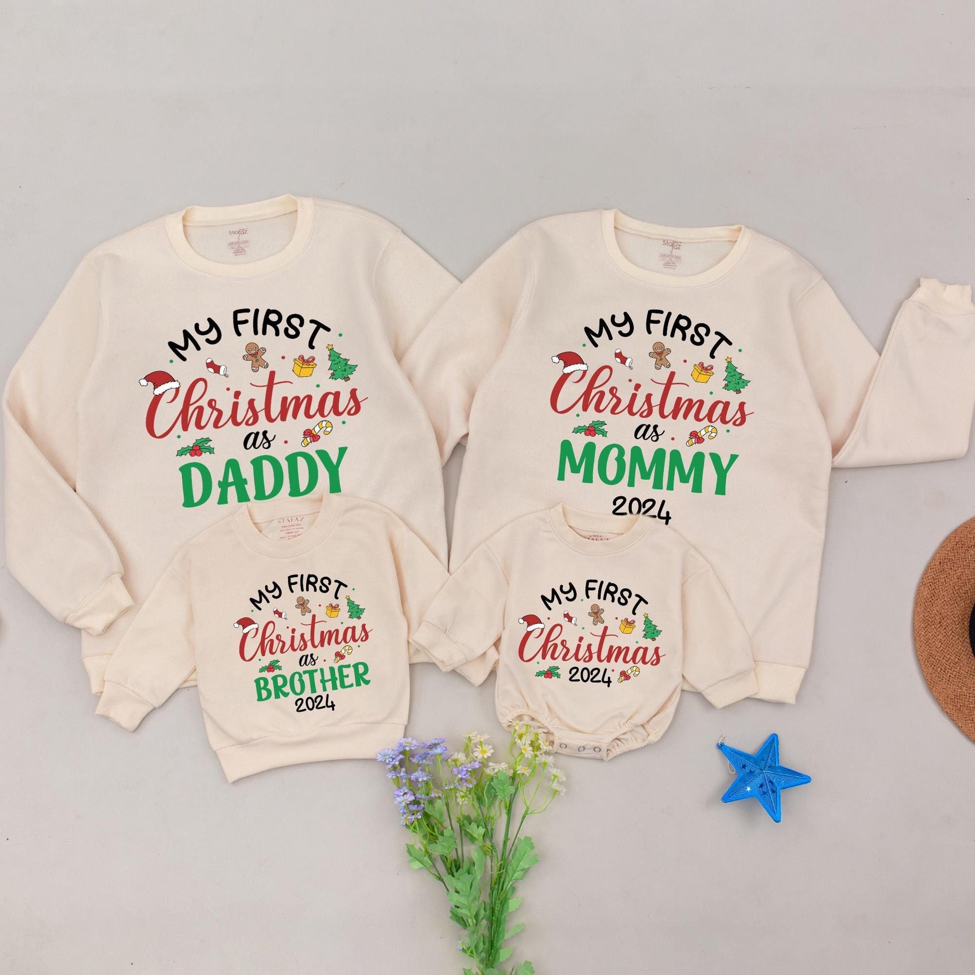 Festive Family Sweaters: Mommy & Me, First Xmas as Parents Gift