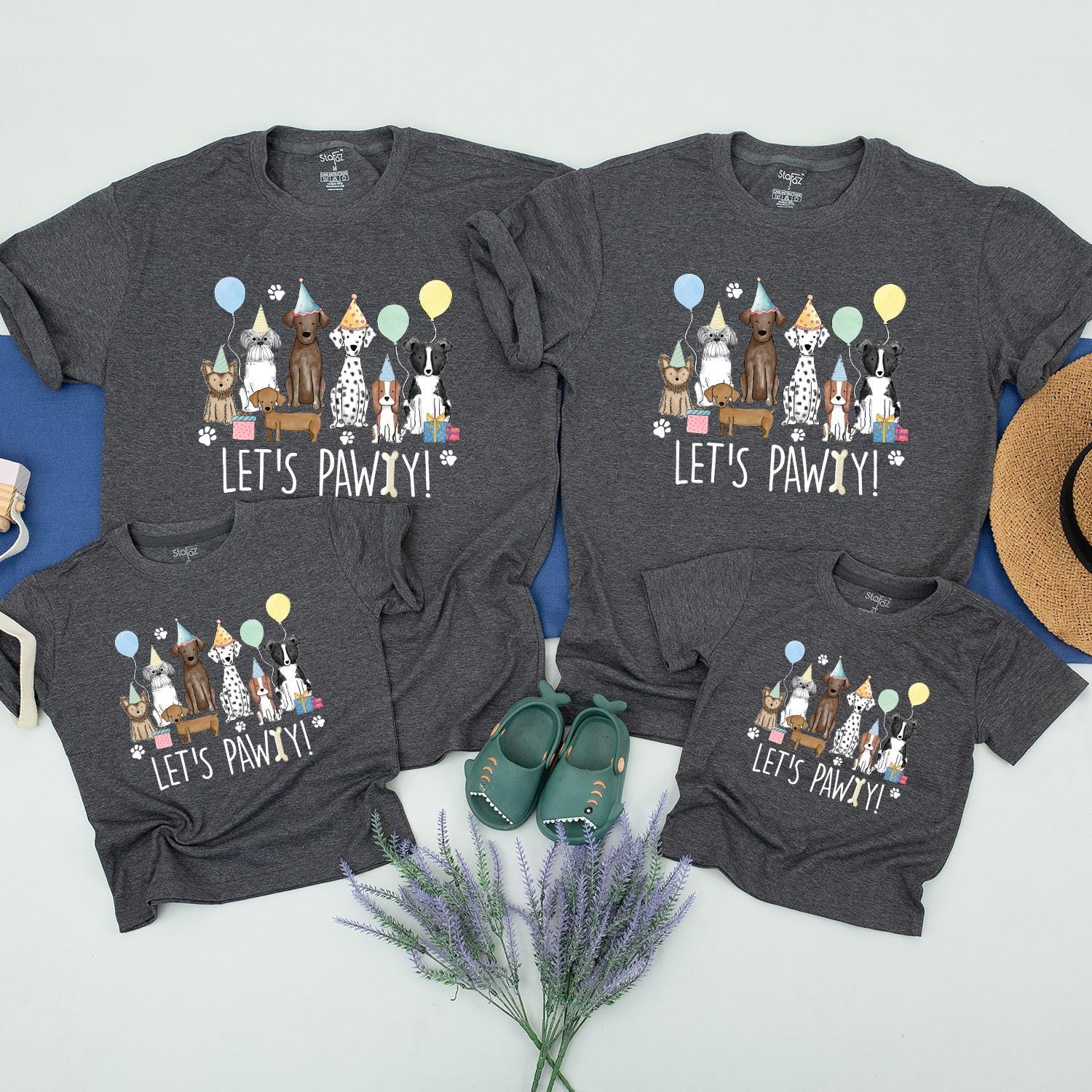 Puppy Birthday Party Shirt, Matching Family Outfit, Toddler Tees