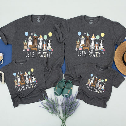 Puppy Birthday Party Shirt, Matching Family Outfit, Toddler Tees