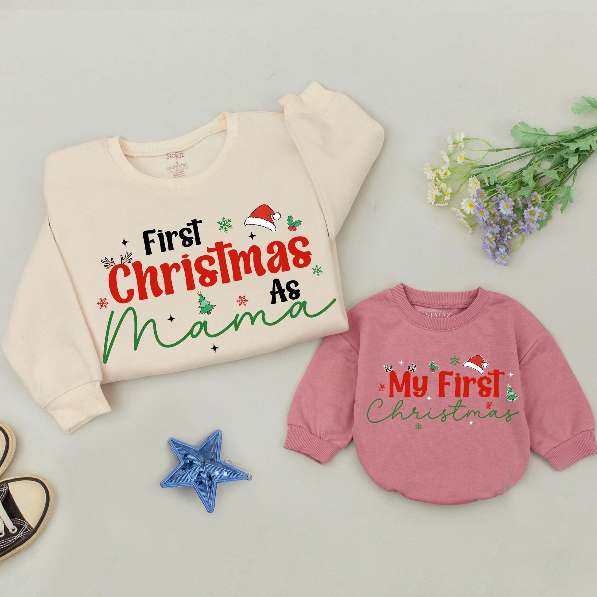 Matching Family Christmas Sweaters, Personalized Holiday Outfits