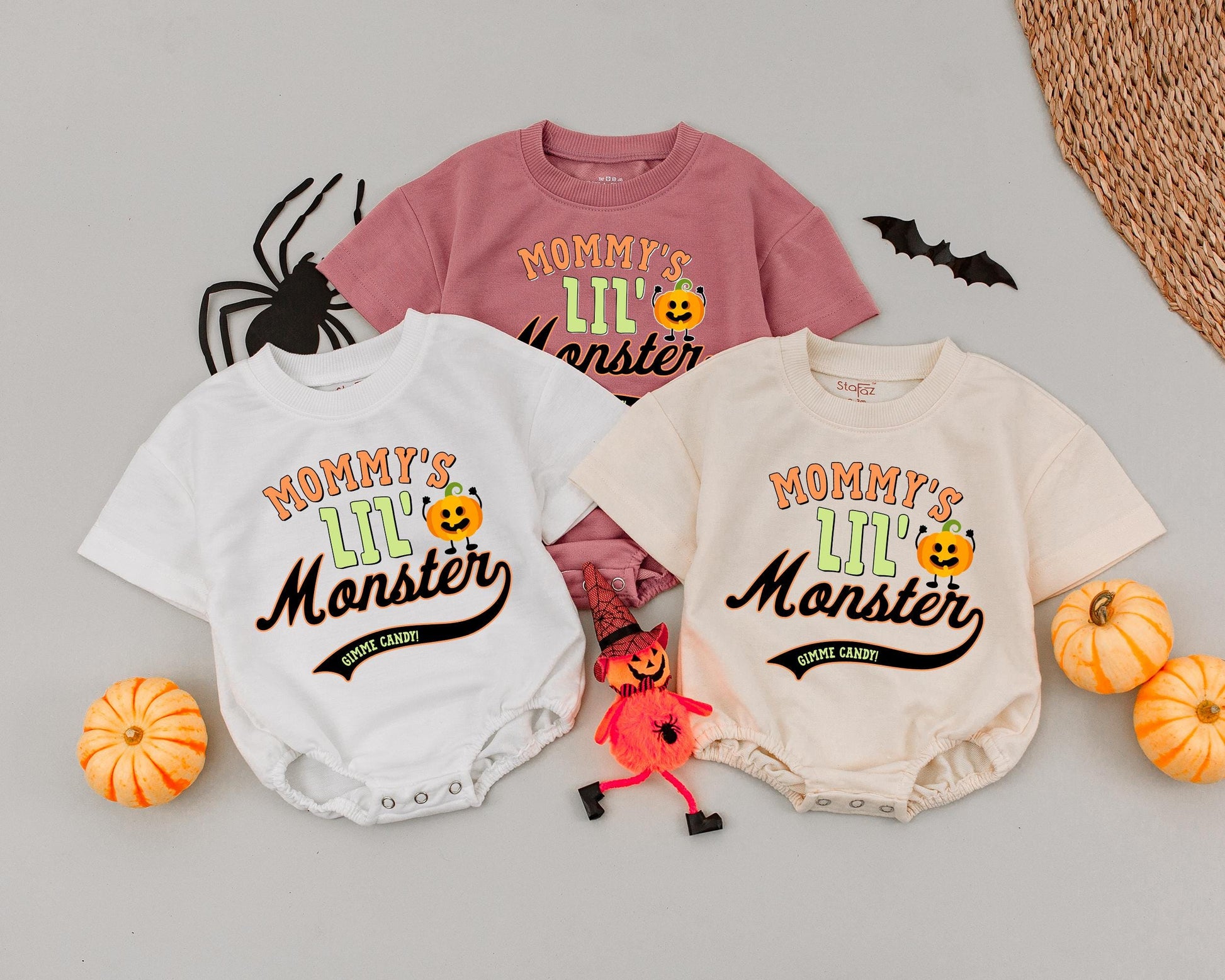 Spooky Pumpkin Baby Romper: Custom Fall & Halloween Outfit