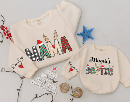 Matching Mama & Bestie Sweaters, Mommy & Me Christmas Outfits