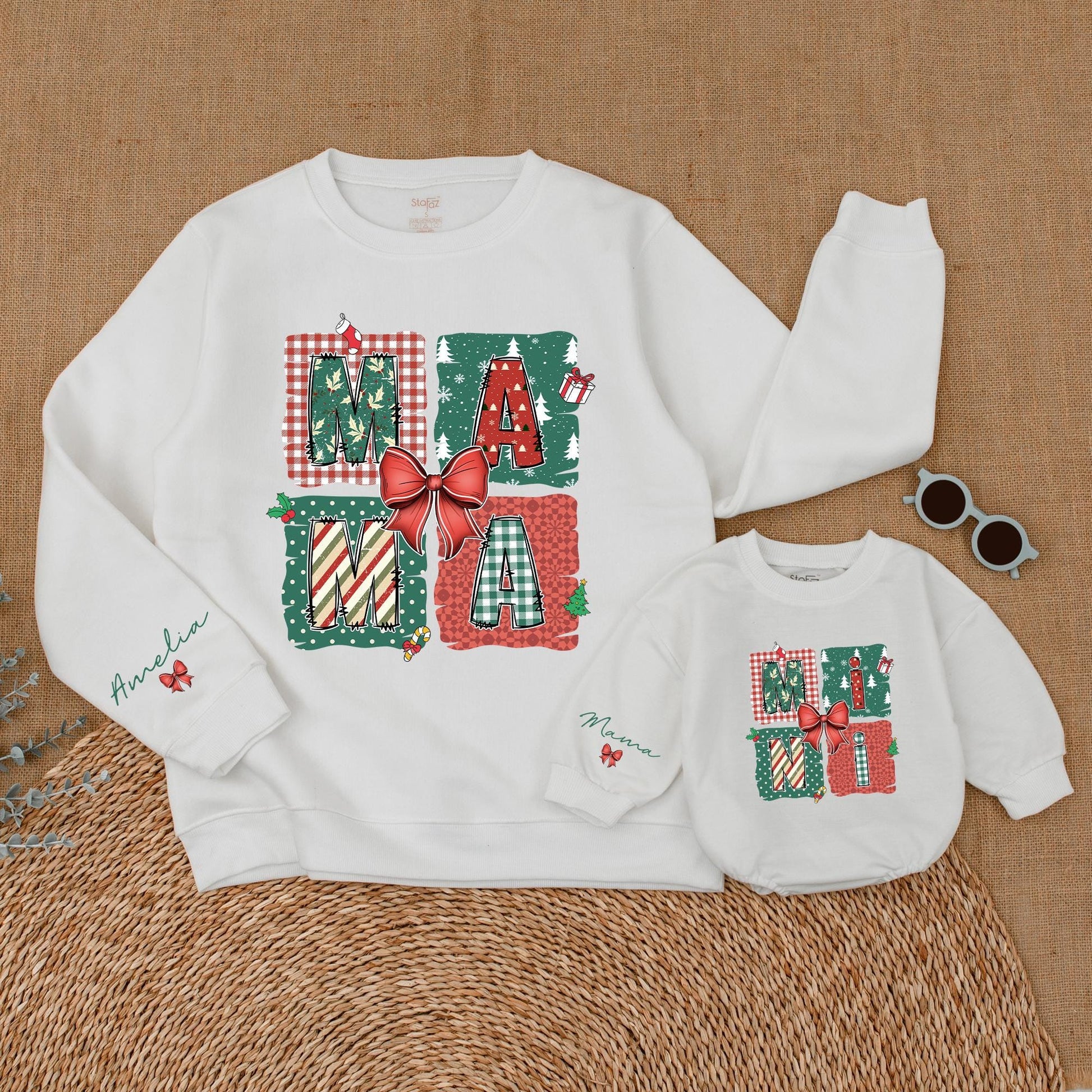 Matching Mama and Mini Christmas Sweatshirts – Family Holiday Outfits