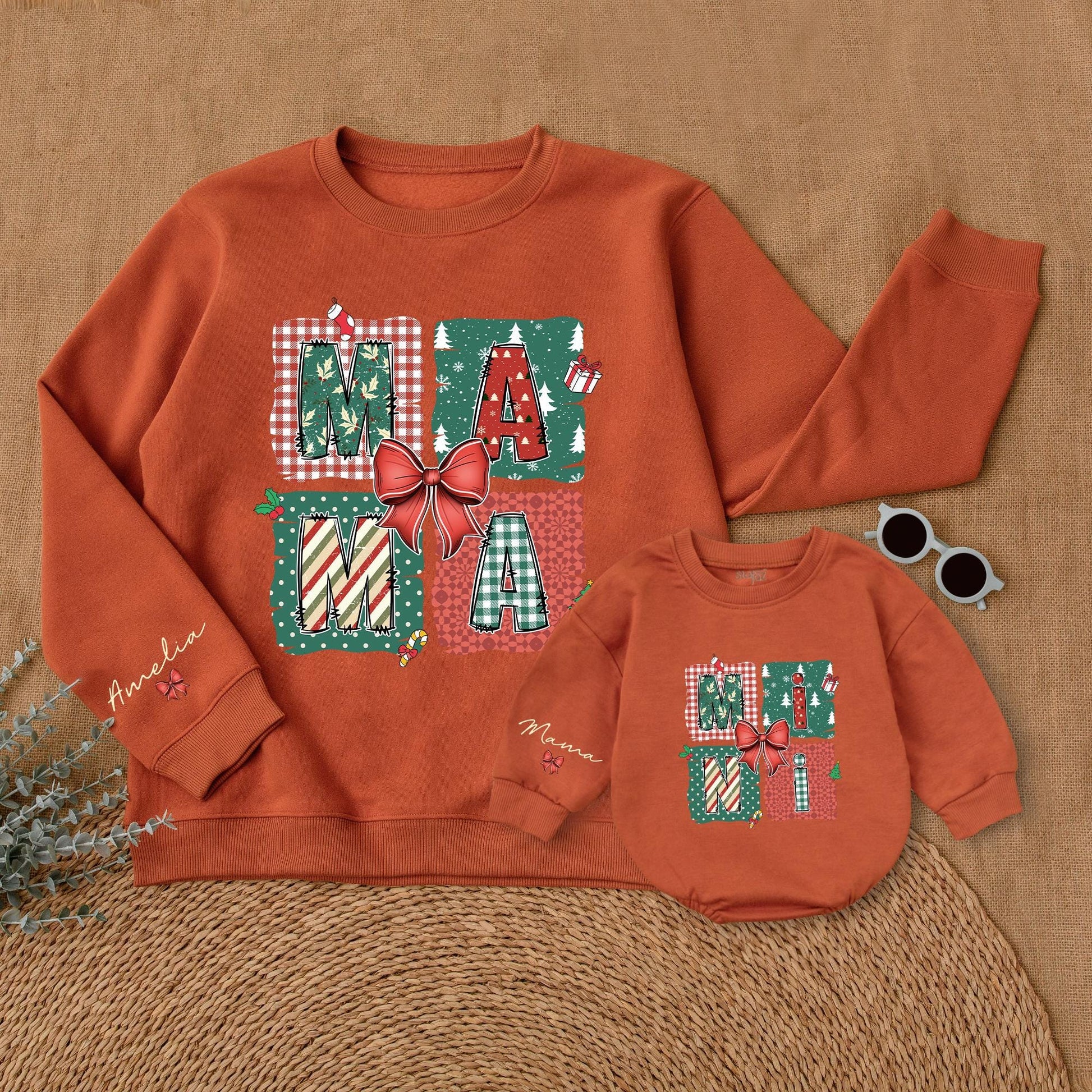 Matching Mama and Mini Christmas Sweatshirts – Family Holiday Outfits