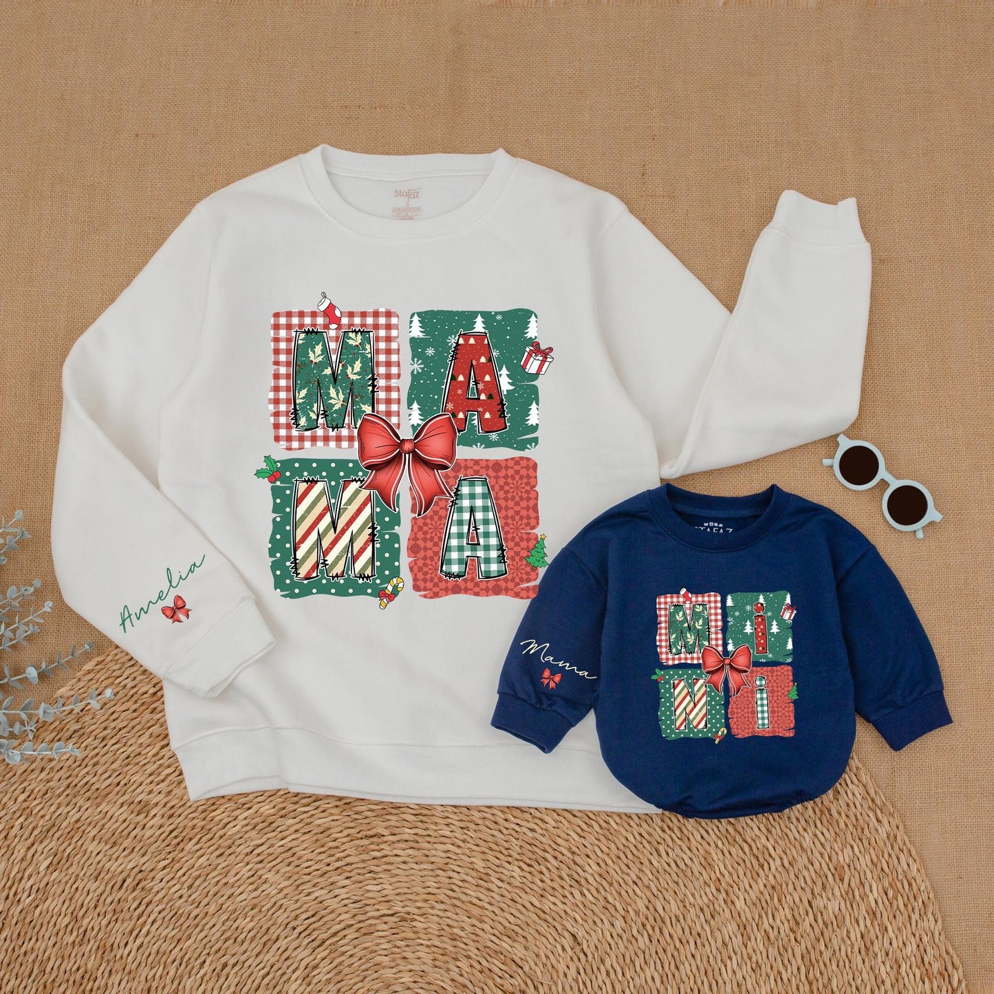 Matching Mama and Mini Christmas Sweatshirts – Family Holiday Outfits