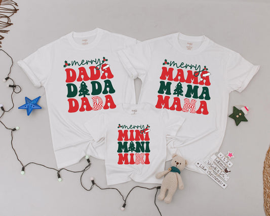 Matching Family Christmas Shirts, Personalized Holiday Outfits, Vintage