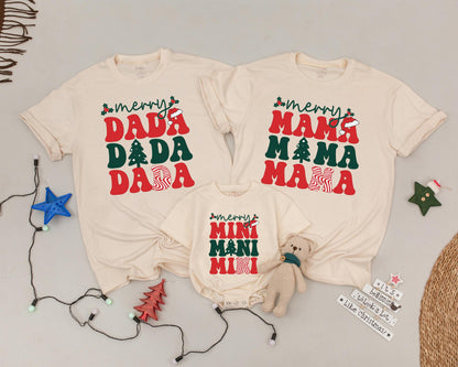 Matching Family Christmas Shirts, Personalized Holiday Outfits, Vintage