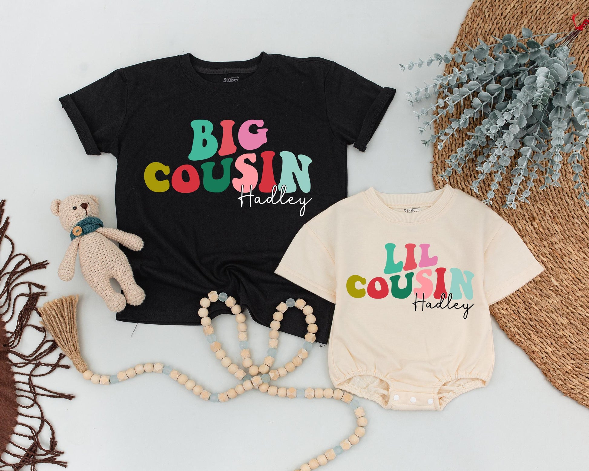 Custom Cousin Crew Shirts, Personalized Sibling Outfits for Kids  