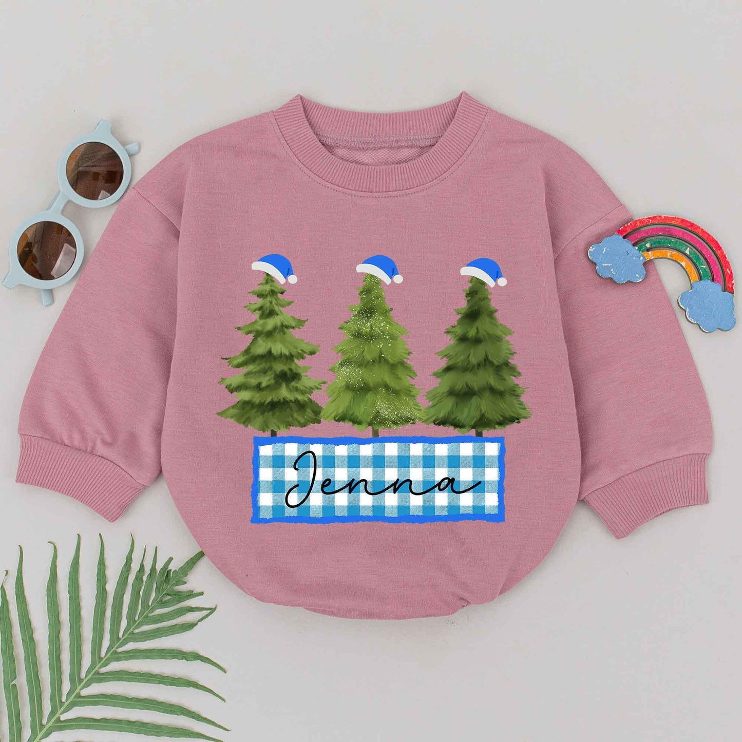 Retro Christmas Bubble Romper – Baby's 1st Holiday Outfit & Gift  