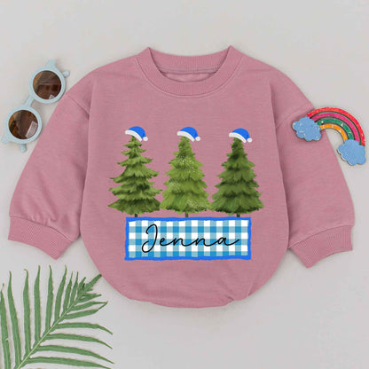 Retro Christmas Bubble Romper – Baby's 1st Holiday Outfit & Gift  