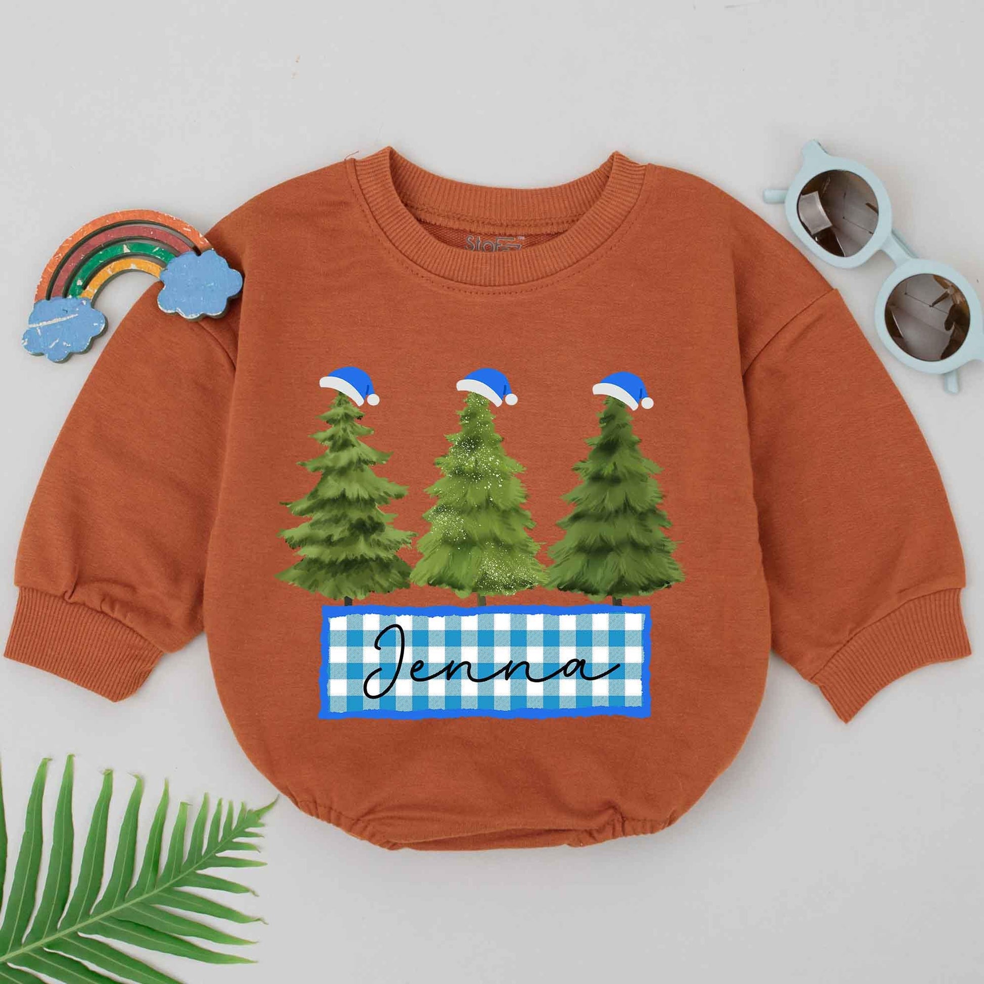 Retro Christmas Bubble Romper – Baby's 1st Holiday Outfit & Gift  
