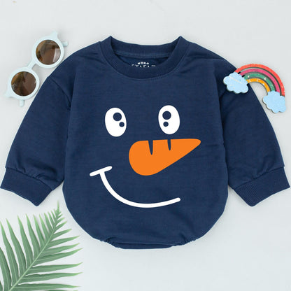 Baby's 1st Xmas Romper for Girls | Snowman Outfit & Shower Gift