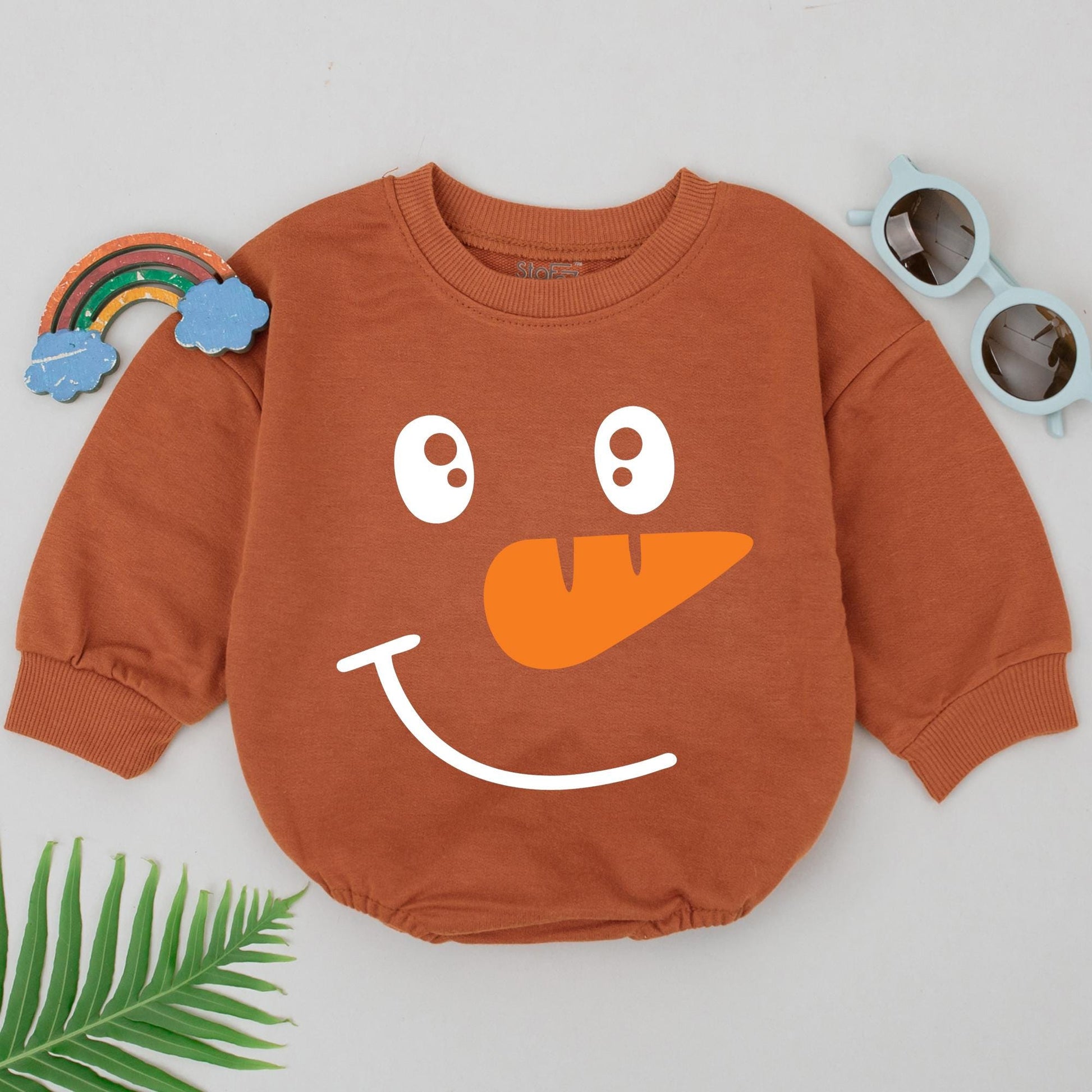 Baby's 1st Xmas Romper for Girls | Snowman Outfit & Shower Gift