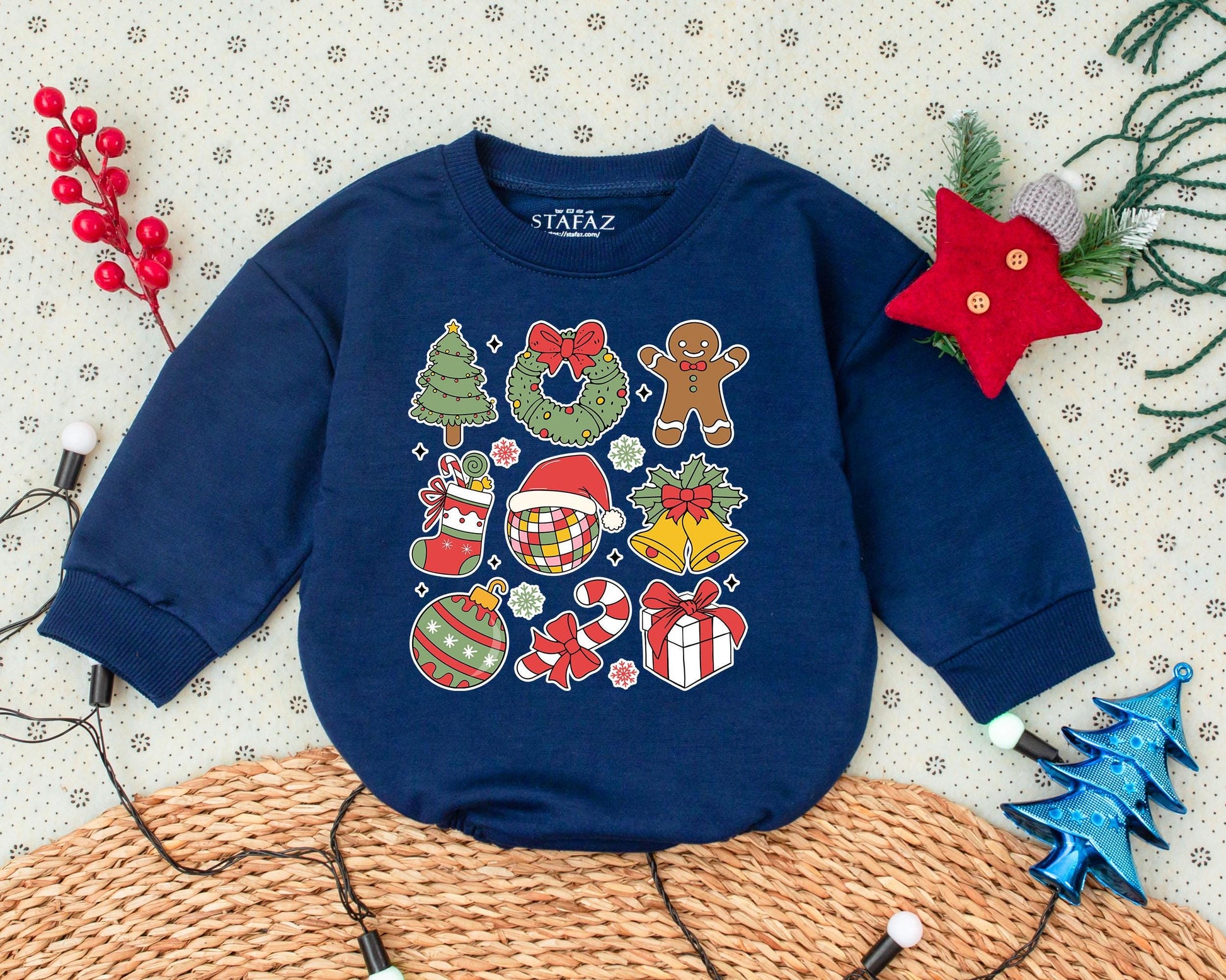 Vintage Christmas Romper: Baby's First Holiday Outfit & Gift