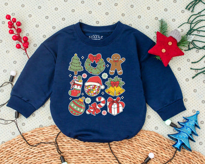 Vintage Christmas Romper: Baby's First Holiday Outfit & Gift