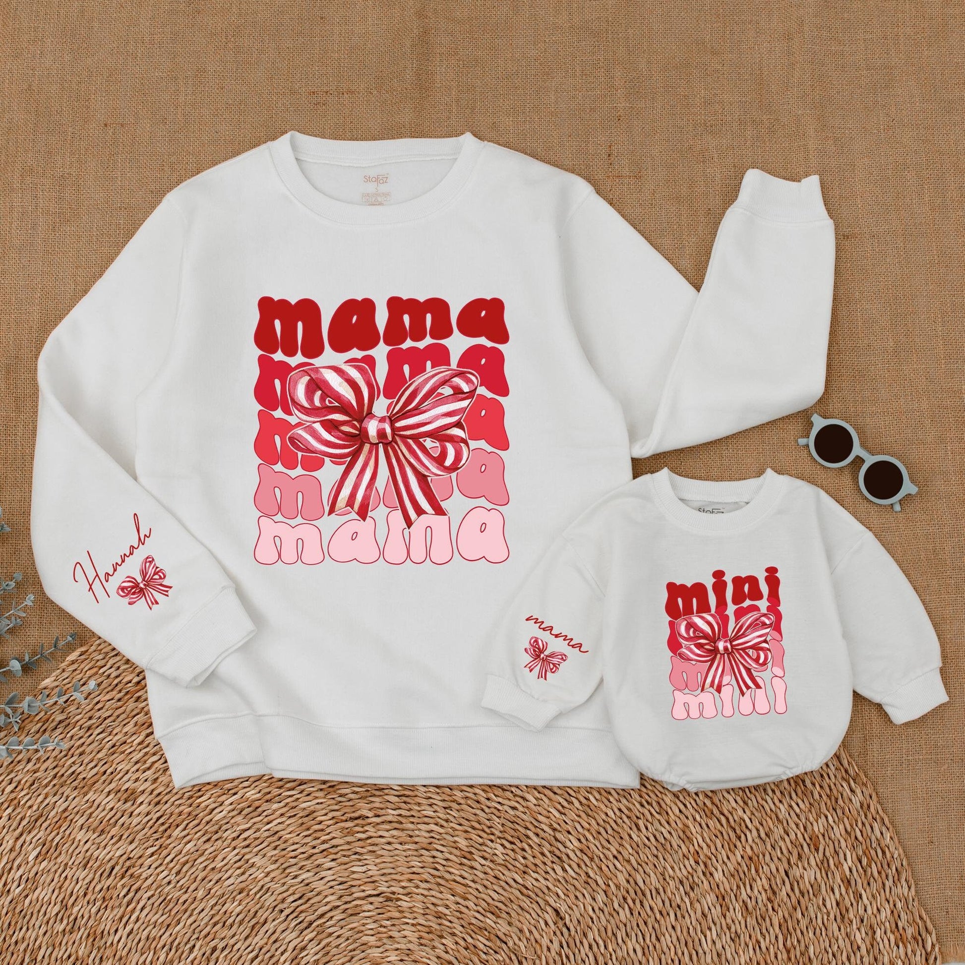 Mama & Mini Christmas Sweatshirt, Family Matching Holiday Sweater