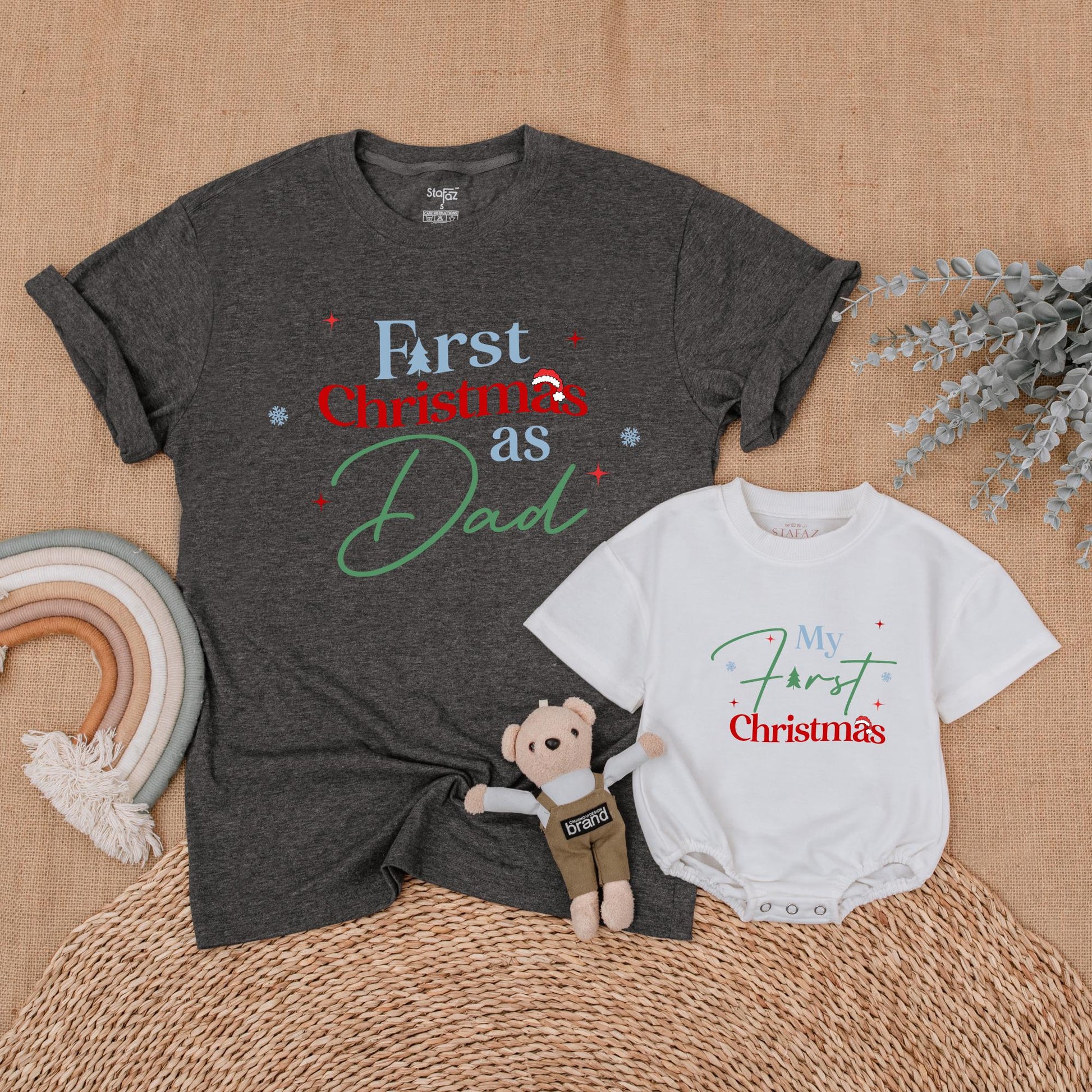 Matching Family Christmas Shirts: Mom, Baby & First Xmas Outfits