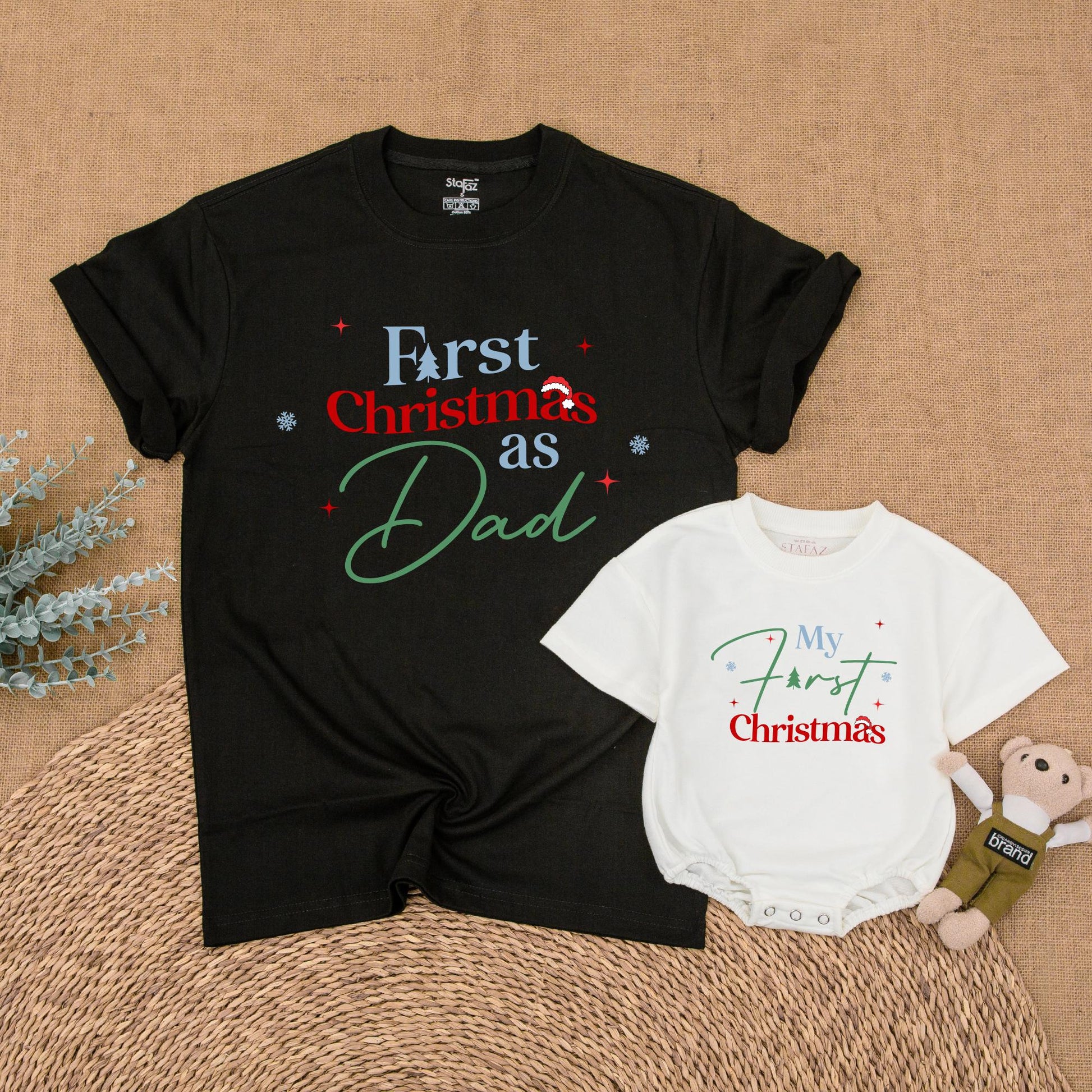 Matching Family Christmas Shirts: Mom, Baby & First Xmas Outfits