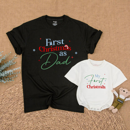 Matching Family Christmas Shirts: Mom, Baby & First Xmas Outfits