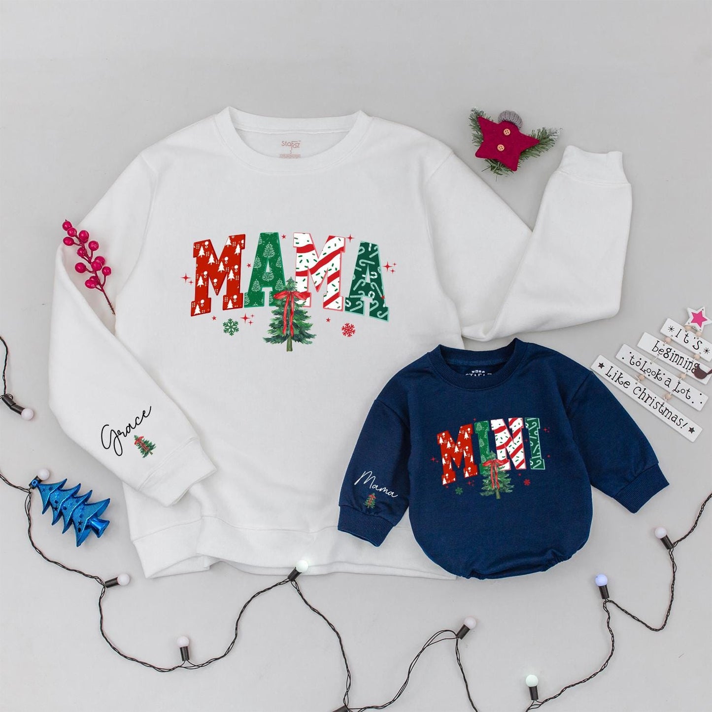 Matching Christmas Sweaters for Mom and Baby - Trendy Holiday Gift