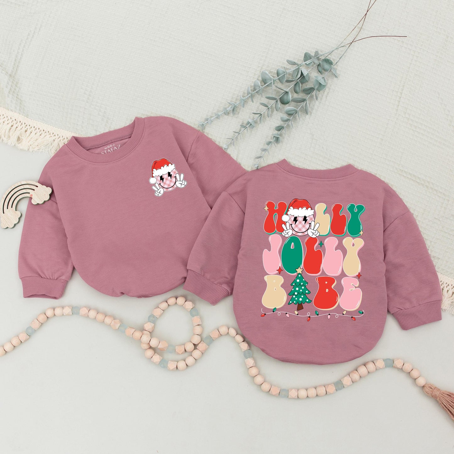 Holly Jolly Mom & Baby Sweaters, Family Christmas Sweatshirts, Trendy