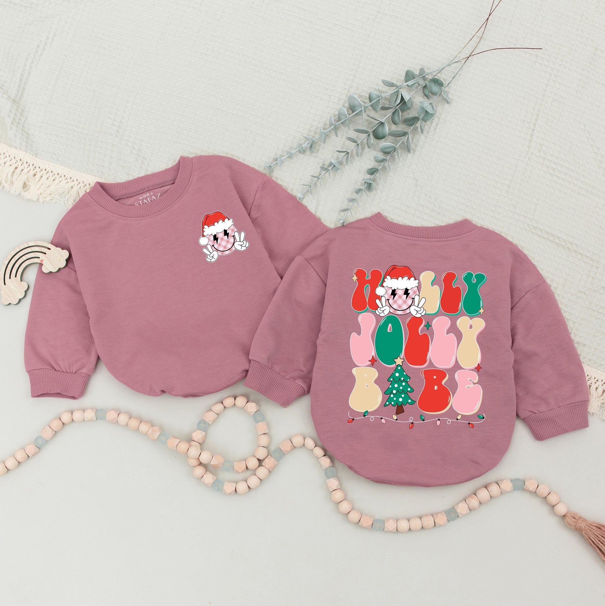 Holly Jolly Mom & Baby Sweaters, Family Christmas Sweatshirts, Trendy