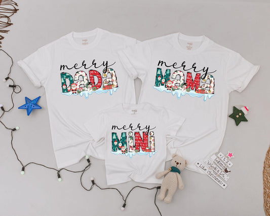Matching Family Christmas Shirts: Personalized Vintage Holiday Apparel