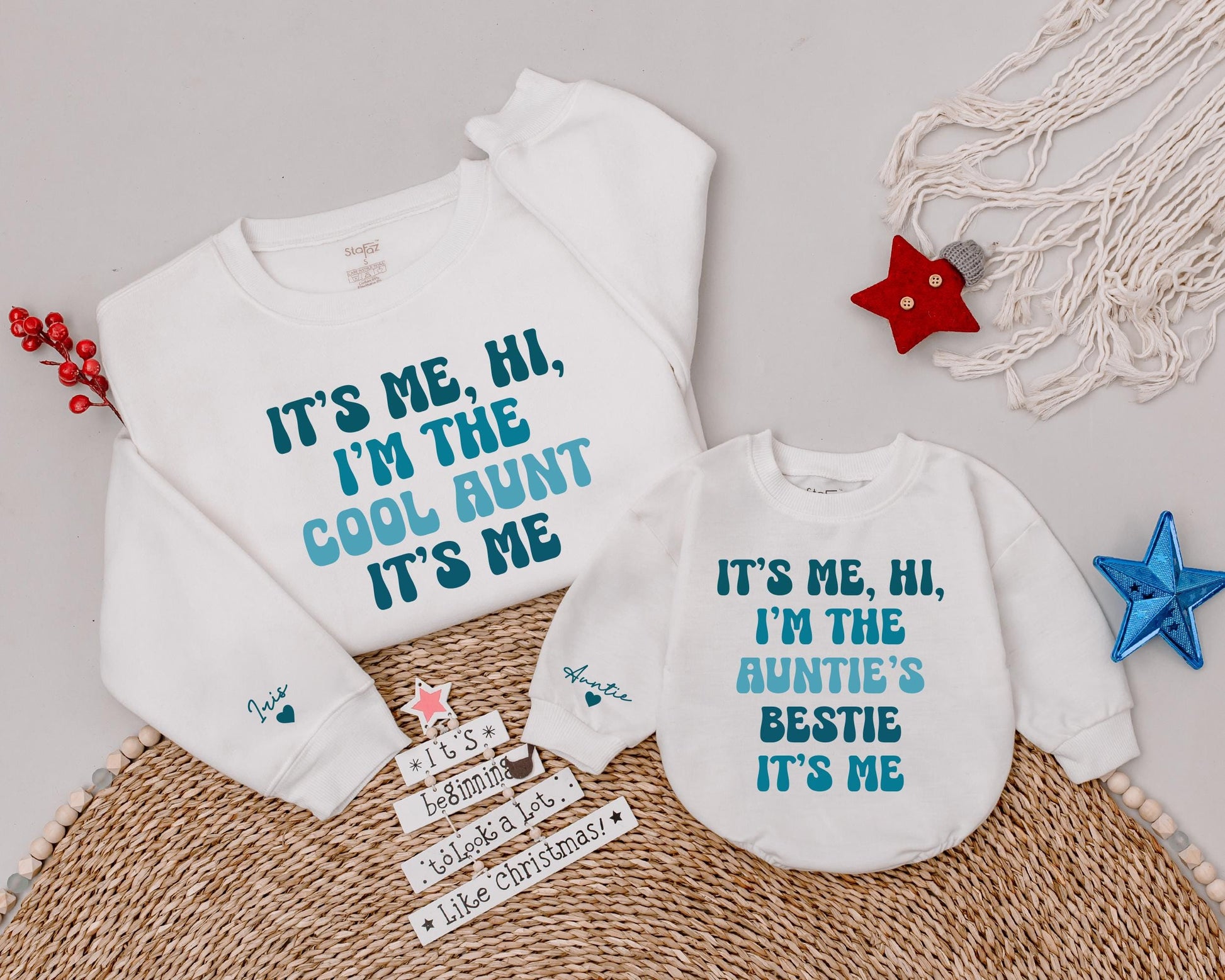 Matching Aunt and Baby Shirts, Perfect New Aunt Gift Set