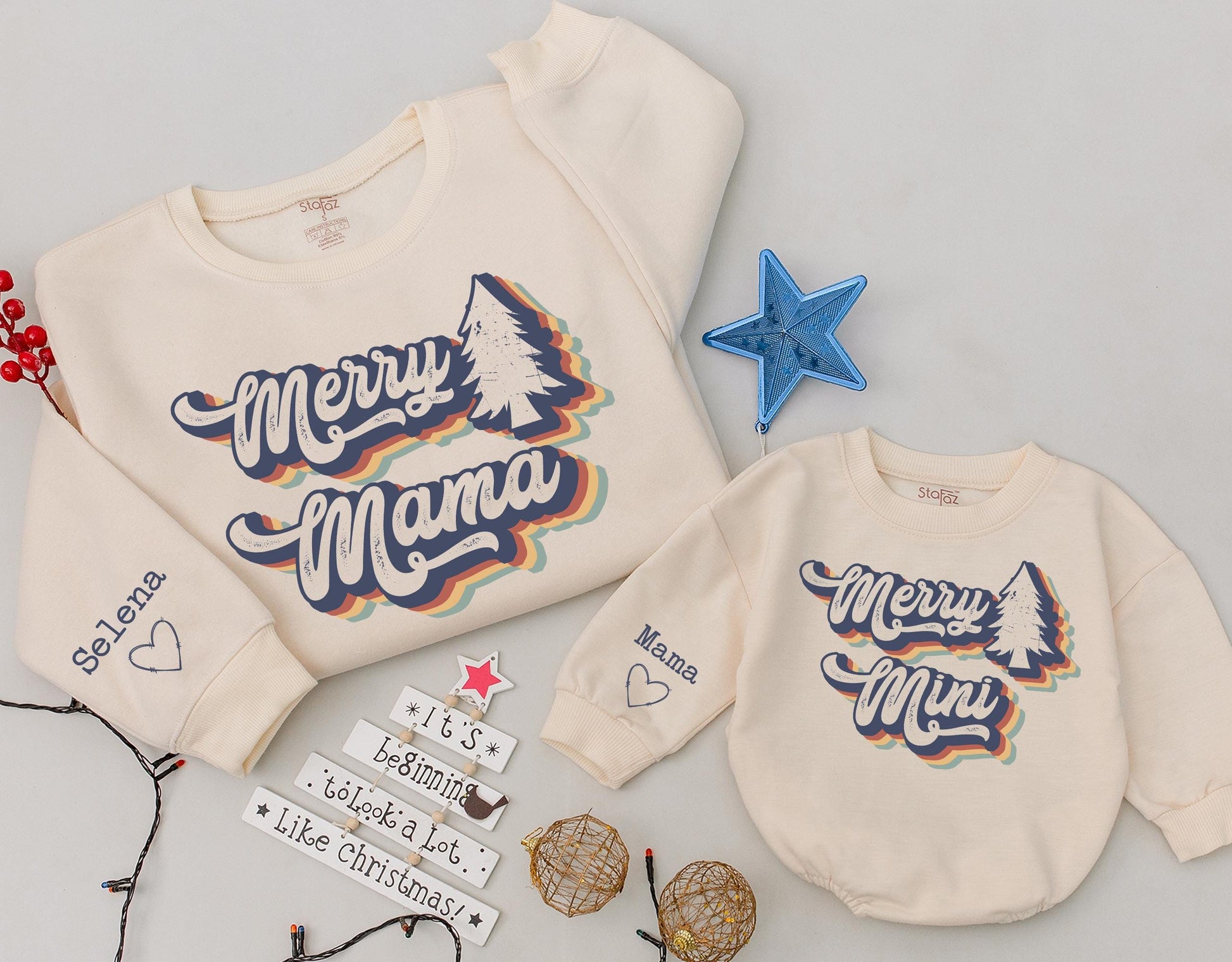 Mom and Mini Matching Sweaters - Perfect Christmas Family Outfit