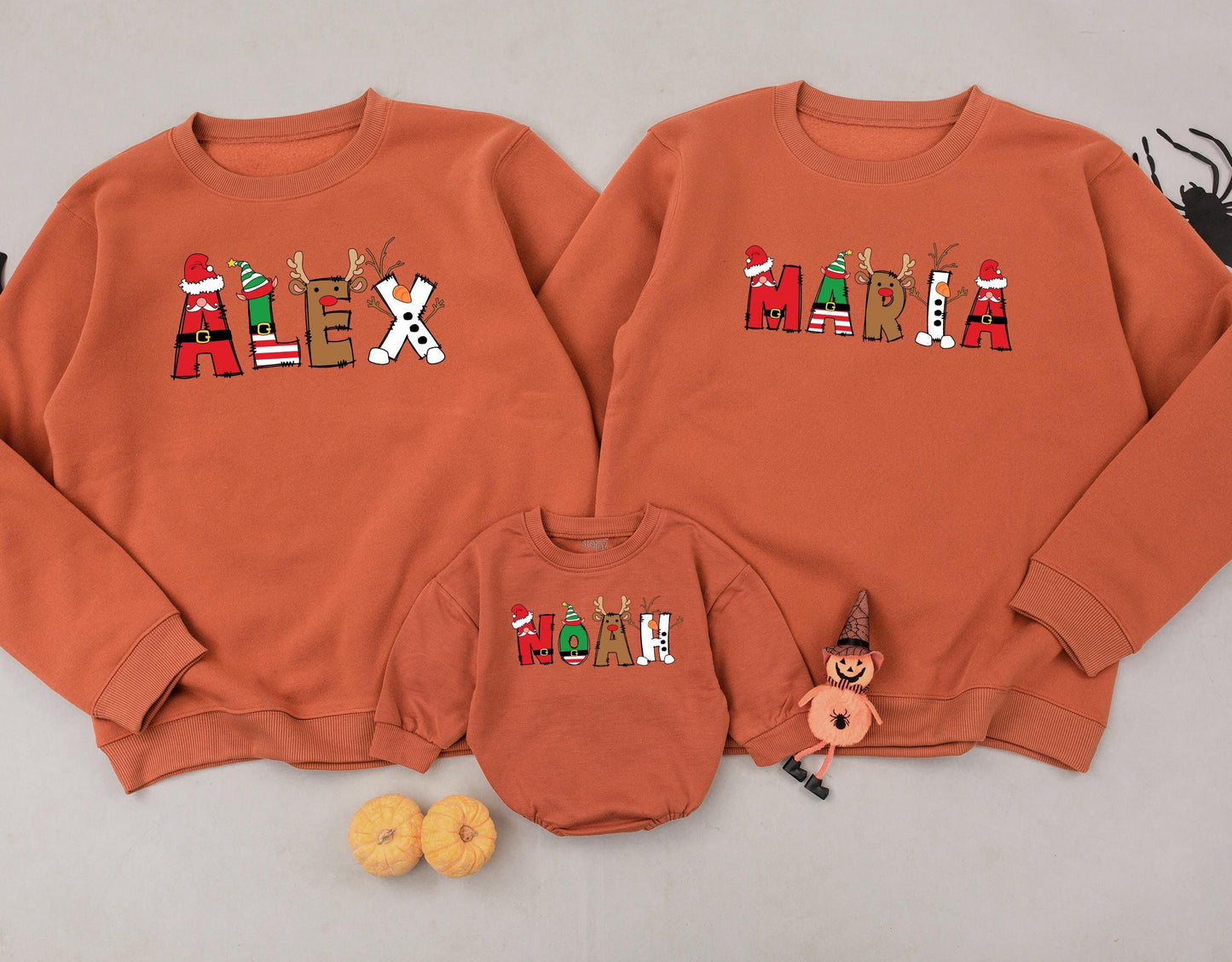 Matching Family Christmas Sweatshirt - Personalized Holiday Outfit  