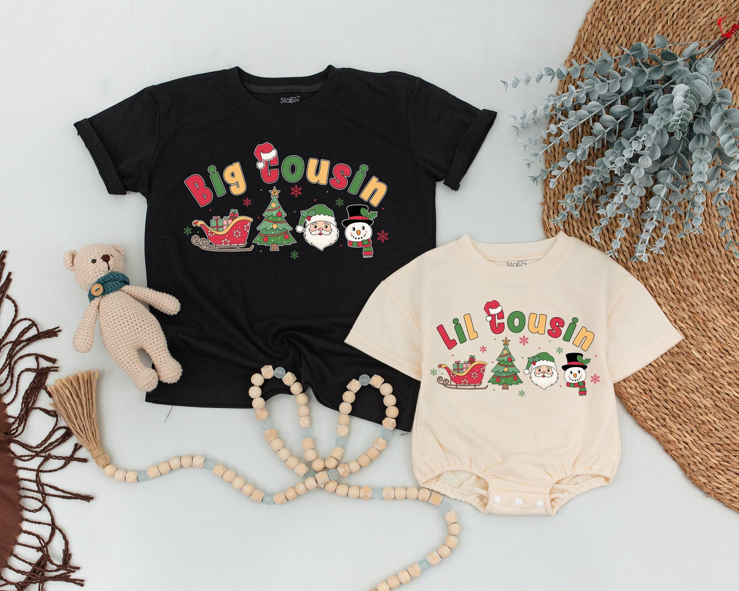 Custom Cousin Shirts for Kids, Personalized Matching Sibling Outfits