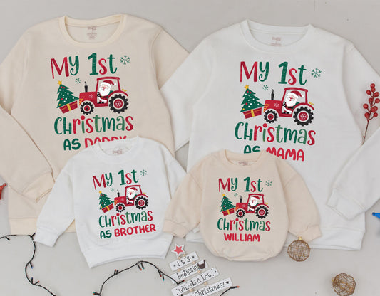First Christmas as Parents Sweatshirt: Fun Holiday Family Outfit