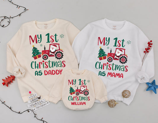 First Christmas as Parents Sweatshirt: Fun Holiday Family Outfit