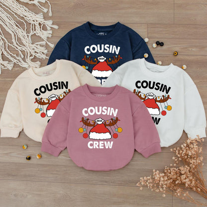 Festive Baby Bodysuit: Cousin Crew Xmas Outfit for Boys & Girls
