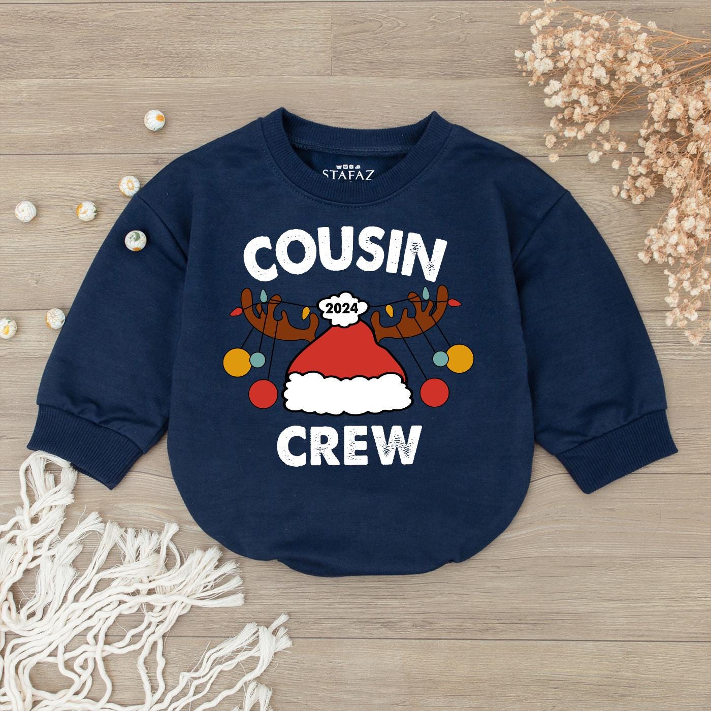 Festive Baby Bodysuit: Cousin Crew Xmas Outfit for Boys & Girls