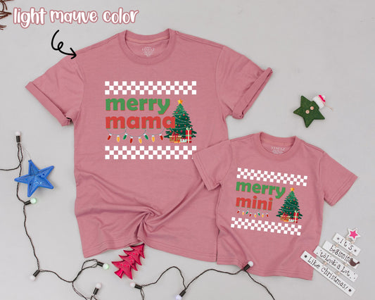 Vintage Christmas Mama & Mini Shirts: Matching Family Outfits  